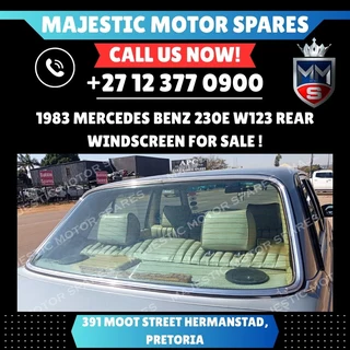 For Sale: 1983 Mercedes-Benz 230E W123 Rear Windscreen – Second hand!