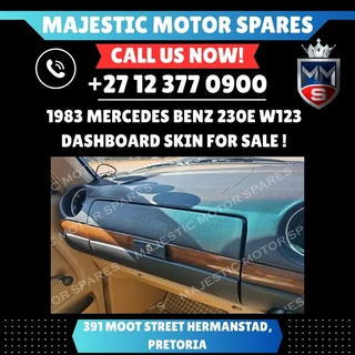 For Sale: 1983 Mercedes-Benz 230E W123 Dashboard Skin – Second-Hand!