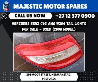 Mercedes-Benz C63 AMG W204 Tail Lights for Sale (Used – 2008 Model)