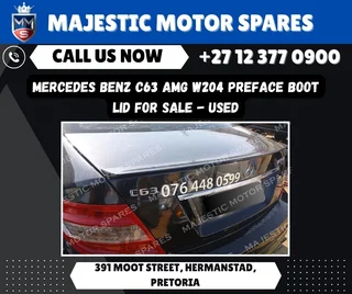 Mercedes-Benz C63 AMG W204 Boot Lid for Sale (Used)