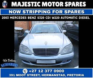 Stripping for Spares – 2003 Mercedes-Benz S320 CDI W220 (Automatic, Diesel)