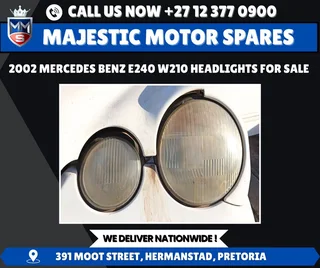 2002 Mercedes-Benz E240 W210 Headlights for Sale (Second-Hand)