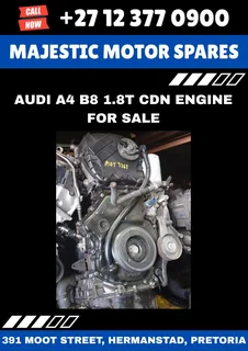 Audi A4 B8 1.8T CDN Engine for Sale – Used