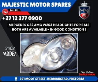 Mercedes-Benz C32 AMG W203 Headlights for Sale - Second hand (In good condition)