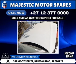 Used 2008 Audi A5 Quattro Bonnet (Hood) for Sale