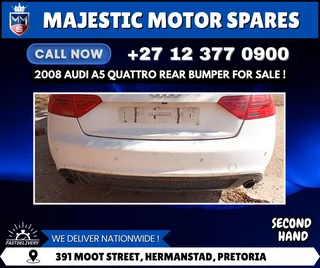 Used 2008 Audi A5 Quattro Rear Bumper for Sale