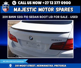 BMW 520i F10 Sedan Boot Lid for Sale – Used