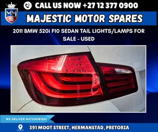 BMW 520i F10 Tail Lights for Sale – Used (Inner and outer available now!)