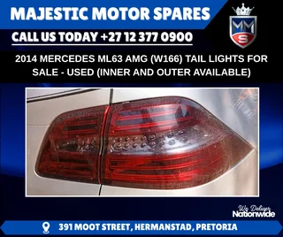For Sale: Used Tail Lights – Mercedes-Benz ML63 AMG (W166) – 2014 Model