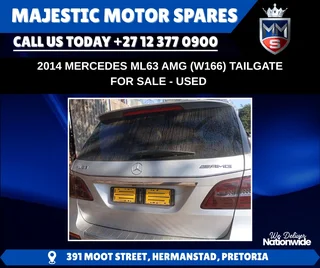 For Sale: Used Tailgate – Mercedes-Benz ML63 AMG (W166) 2014 model