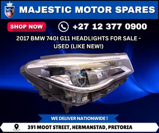 2017 BMW 740i G11 Headlights for Sale - Used (Like New)