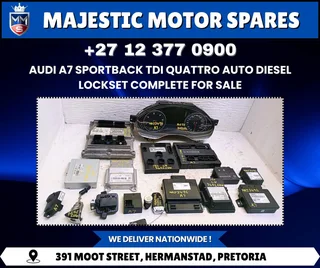 For Sale: Complete Lockset – Audi A7 Sportback TDI Quattro Automatic Diesel (Used)