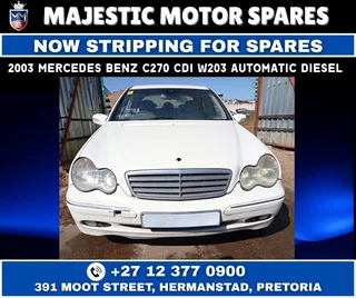 2003 Mercedes-Benz C270 CDI W203 Automatic Diesel stripping for used spares