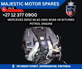 Mercedes Benz ML63 AMG W166 V8 Biturbo petrol engine for Sale – Used