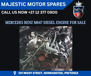 For Sale: Mercedes-Benz M647 Diesel Engine – Used