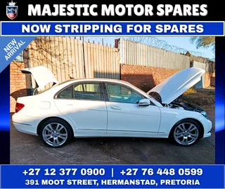 2013 Mercedes-Benz C250 CDI W204 BlueEFFICIENCY Diesel Automatic – Now Stripping for Spares