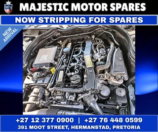 2013 Mercedes-Benz C250 CDI W204 BlueEFFICIENCY Diesel Automatic – Now Stripping for Spares