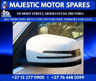 2013 Mercedes-Benz C250 CDI BlueEFFICIENCY W204 Side Mirrors – Used for Sale