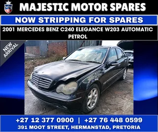 Stripping for Spares: 2001 Mercedes-Benz C240 W203 Elegance – Automatic Petrol