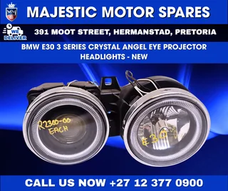 BMW E30 Crystal Angel Eye Projector Headlights for Sale - Brand New