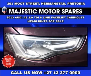 2013 Audi A5 2.0 TDI S Line Facelift Cabriolet Headlights – For Sale