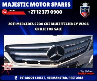 2011 Mercedes C200 CDI W204 Grille For Sale