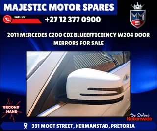 2011 Mercedes C200 CDI W204 Door Mirrors For Sale