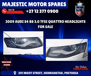 2009 Audi S4 B8 3.0 TFSI Quattro Headlights For Sale