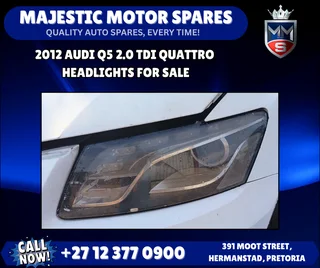 2012 Audi Q5 2.0 TDI Quattro Headlights For Sale