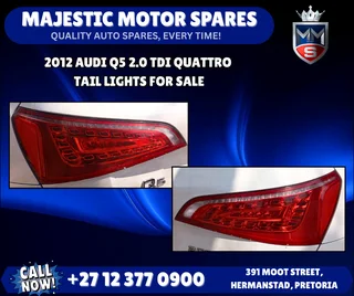 2012 Audi Q5 2.0 TDI Quattro Tail Lights For Sale