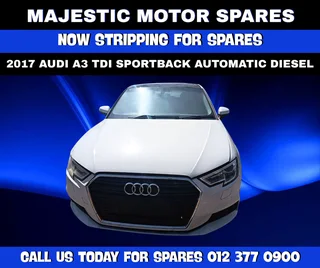 2017 Audi A3 TDI Sportback Automatic Diesel Stripping for Spares