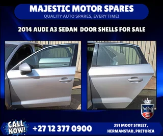 2014 Audi A3 Sedan Door Shells – Front & Rear Available