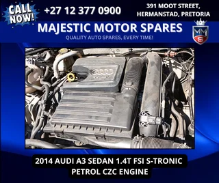 2014 Audi A3 Sedan 1.4T FSI CZC Engine For Sale