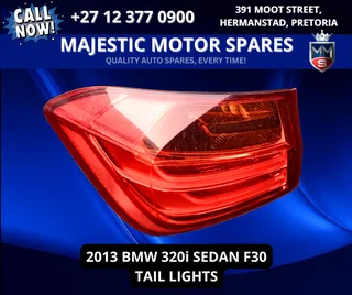 2013 BMW 320i F30 Sedan Tail Lights For Sale
