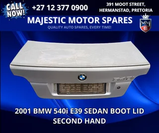 2001 BMW 540i E39 Sedan Boot Lid (Second Hand) for Sale