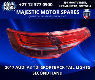 2017 Audi A3 TDI Sportback Tail Lights (Second Hand) for Sale