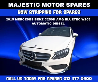 2015 Mercedes Benz C250d AMG Bluetec W205 automatic diesel now stripping for spares.