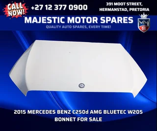 2015 Mercedes Benz C250d AMG Bluetec W205 Bonnet For Sale