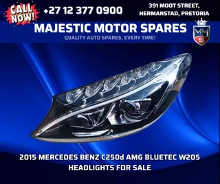 2015 Mercedes Benz C250d AMG Bluetec W205 Headlights For Sale