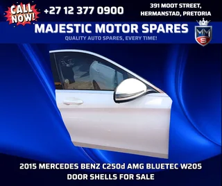 2015 Mercedes Benz C250d AMG Bluetec W205 Door Shells For Sale – Second hand