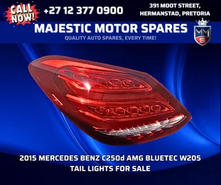 2015 Mercedes Benz C250d AMG Bluetec W205 Tail Lights For Sale – Second hand