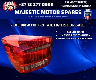 2013 BMW 118i F21 Tail Lights – Used For Sale