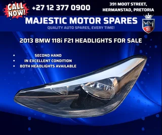 2013 BMW 118i F21 Headlights – Used For Sale