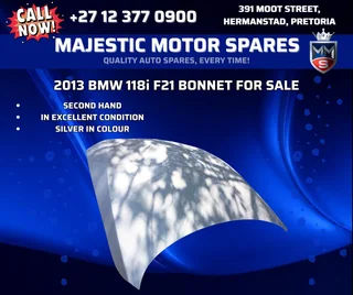 2013 BMW 118i F21 Bonnet – Used OEM Replacement