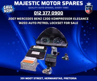 2007 Mercedes Benz C200 Kompressor Elegance W203 Auto Petrol Lockset for Sale – Used