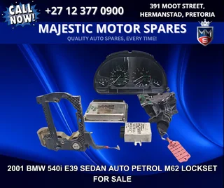 2001 BMW 540i E39 Sedan Auto Petrol M62 Lockset for Sale – Used