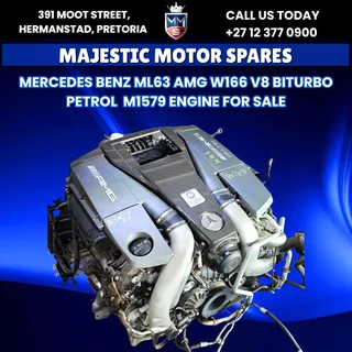 Mercedes-Benz ML63 AMG W166 V8 Biturbo Petrol M1579 Engine for Sale