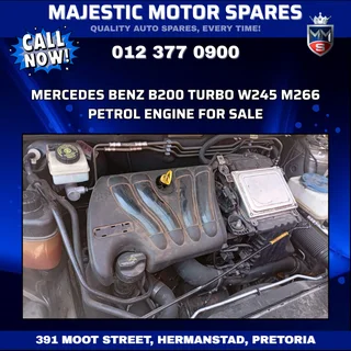 Mercedes-Benz B200 Turbo W245 M266 Petrol Engine for Sale – Used