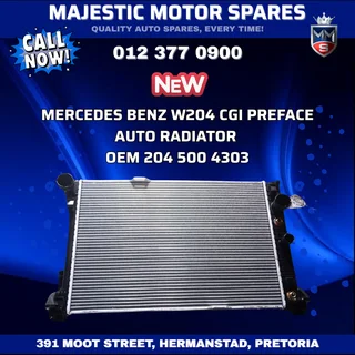 Mercedes-Benz W204 CGI Preface Auto Radiator – New