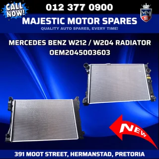 Mercedes-Benz W212 / W204 Radiator for Sale – New